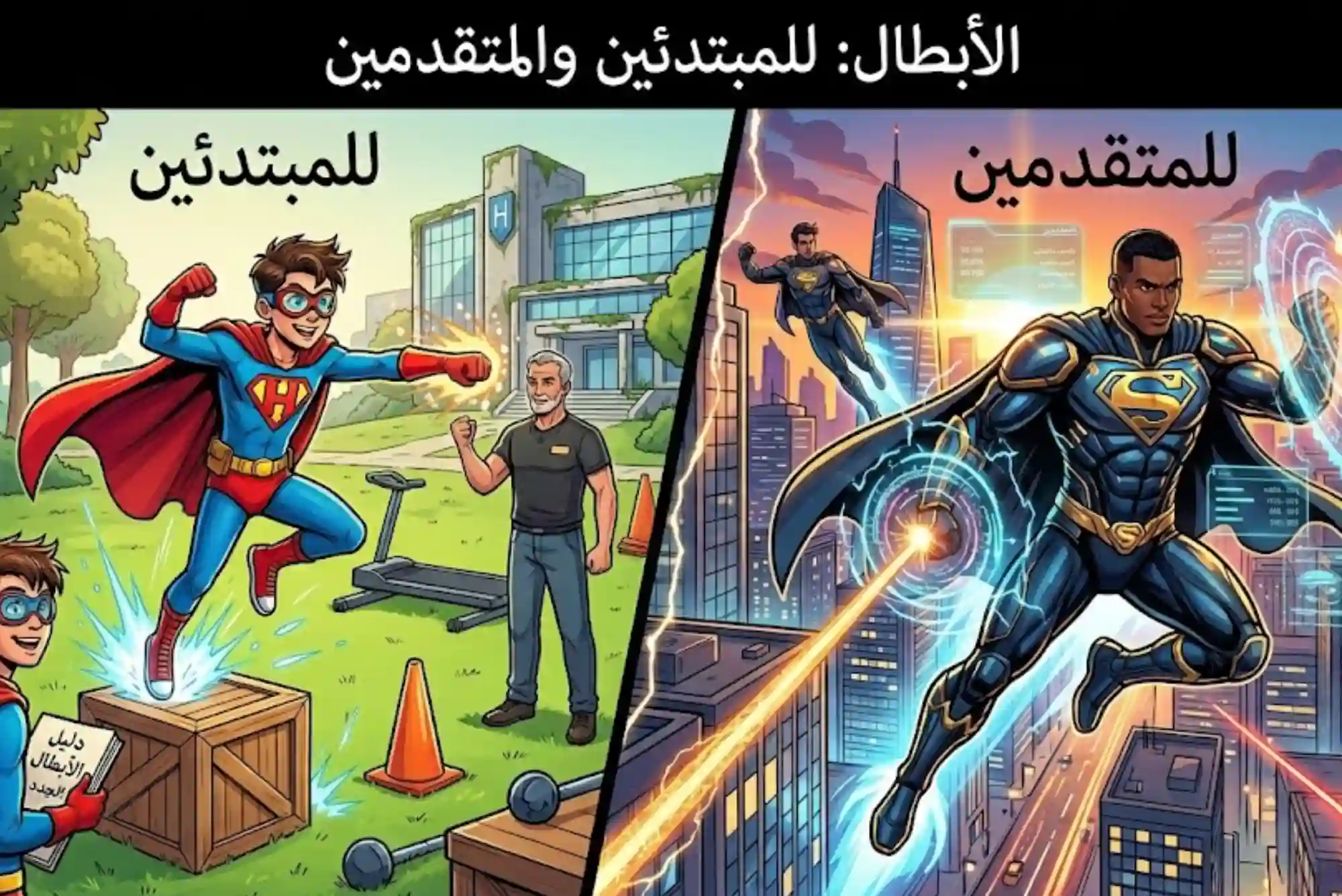 الأبطال للمبتدئين والمتقدمين